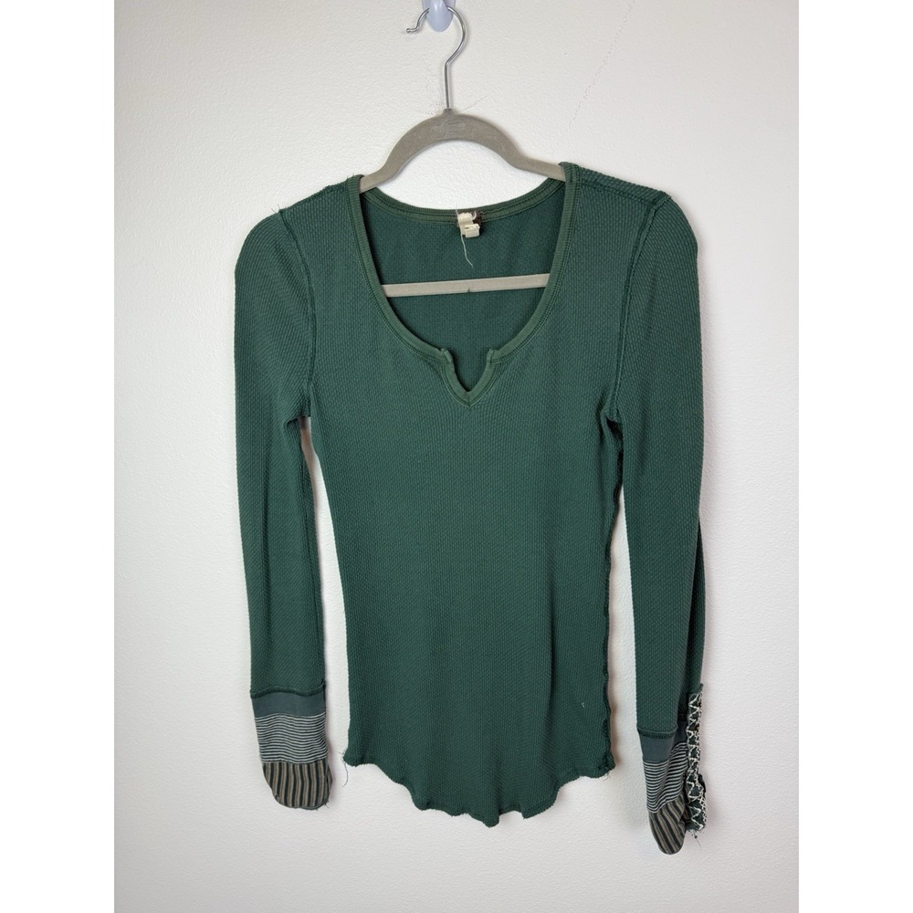 Free People Kyoto Cuff Thermal Emerald Green XS